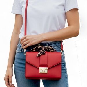Betsey Johnson red top handle animal print or crossbody small to mini